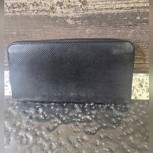 Celine Black Leather Wallet Needs TLC